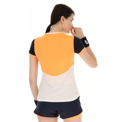 Women's T-shirt Lotto Top W IV Tee 1 - bright white/orange