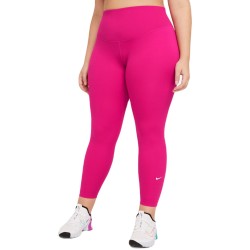 Women's leggings Nike One Dri-Fit Mid-Rise Tight - fireberry/white