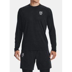 Men's long sleeve T-shirt Under Armour Men's UA ArmourPrint Long Sleeve - black/halo gray