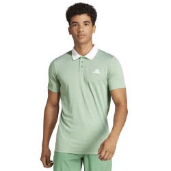 Men's Polo T-shirt Adidas Club Tennis Freelift Polo Shirt - preloved green s24/white