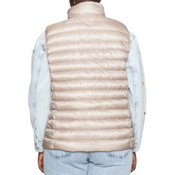 Women's vest Tommy Hilfiger LW Padded Global Stripe Vest - merino beige