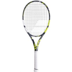 Tennis racket Babolat Pure Aero Lite - grey/yellow/white + string + stringing