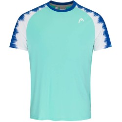 Men's T-shirt Head Topspin T-Shirt - turquoise/print vision