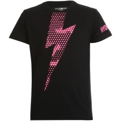 Boys' t-shirt Hydrogen Thunderbolt Tee Kids - black/fuchsia fluo