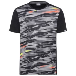 Boys' t-shirt Head Slider T-Shirt B - black/grey/red