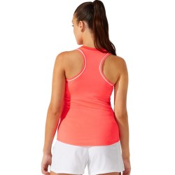 Women's top Asics Court W Piping Tank - diva pink