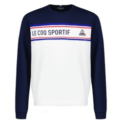 Boys' jumper Le Coq Sportif TRI Crew Sweat N°1 SS23 - bleu nuit/new optical white