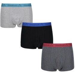 Men's Boxers Reebok Mens Sports Trunk Noland - black/charcoal marl/grey marl