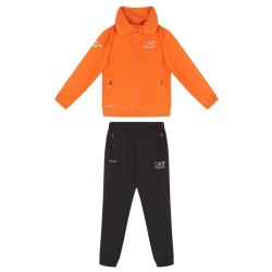 Boys' tracksuit EA7 Boy Woven Tracksuit - orange/black