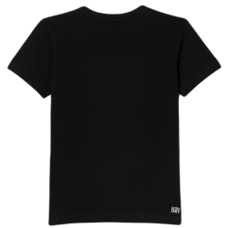 Boys' t-shirt Lacoste Boys SPORT Tennis Technical Jersey Oversized Croc T-Shirt - black/orange