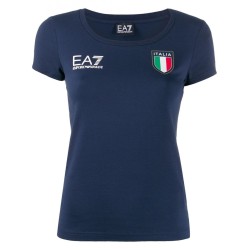 Women's T-shirt EA7 Women Jersey T-Shirt - navy blue