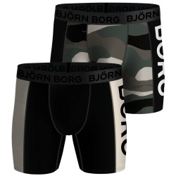 Men's Boxers Bj_rn Borg Performance Boxer Panel 2P - black/print