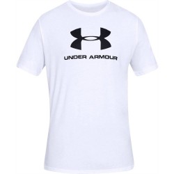 Men's T-shirt Under Armour Sportstyle Logo SS - white/black