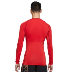 Men’s compression clothing Nike Pro Dri-Fit Tight Top LS M - university red/black/black