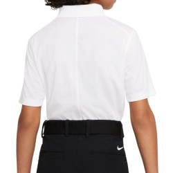 Boys' t-shirt Nike Dri-Fit Victory Golf Polo - white/black