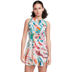 Women's dress Nike Court Dri-Fit Slam Tennis Dress - coconut milk/teal nebula/black