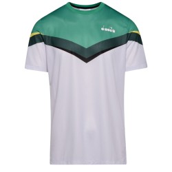 Men's T-shirt Diadora T-Shirt Clay - holly green/white/bistro green