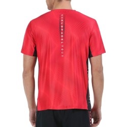 Men's T-shirt Bullpadel Rogor - carmesi fluor