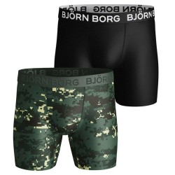 Men's Boxers Bj_rn Borg Shorts Per BB Digital Woodland 2P - duck green