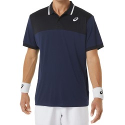 Men's Polo T-shirt Asics Court Polo Shirt - midnight/performance black