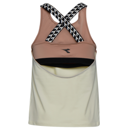 Women's top Diadora L. Tank Clay - mahogany rose/whisper white