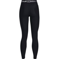 Women's leggings Under Armour Women's HeatGear Armour Wordmark Waistband Full-Length Leggings - black