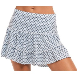 Women's skirt Lucky in Love Playing In Paradise Versa Tile High Low Skirt - aegean blue