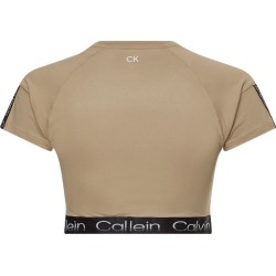 Women's T-shirt Calvin Klein WO SS Croped T-shirt - aluminum