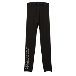 Women's leggings Lacoste SPORT Prints And Inscriptions Leggings - black/white