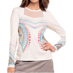 Women's long sleeve T-shirt Lucky in Love Desert Vibes Long Sleeve - white