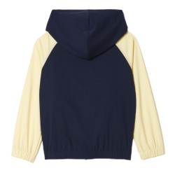 Boys' jumper Lacoste Kid's Sport Roland Garros Edition Hoodie - navy blue/yellow