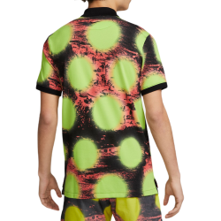 Men's Polo T-shirt Nike Polo Printed Slim-Fit Polo - volt/black/black