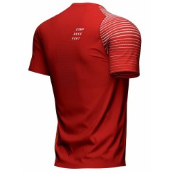 Men's T-shirt Compressport Performance SS Tshirt - spoiled apple/dark cheddar