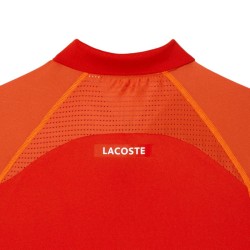 Men's Polo T-shirt Lacoste Sport Recycled Polyester Polo Shirt - rouge/orange