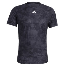 Men's T-shirt Adidas Tennis Paris Heat.Rdy Freelift - carbon