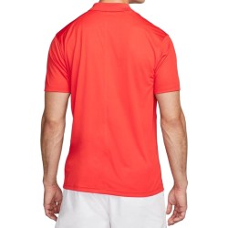 Men's Polo T-shirt Nike Court Dri-Fit Pique Polo - habanero red/white