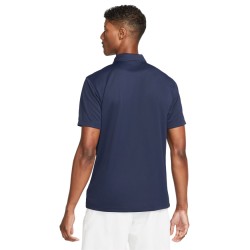 Men's Polo T-shirt Nike Men's Court Dri-Fit Solid Polo - obsidian/white