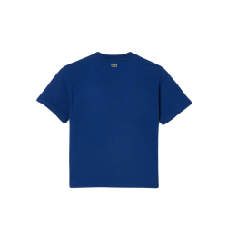 Boys' t-shirt Lacoste Graphic Print Cotton T-Shirt - navy blue