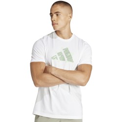 Men's T-shirt Adidas Tennis Logo Slam Graphic T-Shirt - white