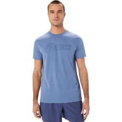 Men's T-shirt Asics Logo Short Sleeve T-Shirt - denim blue/thunder blue