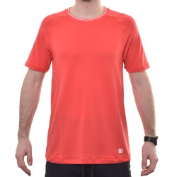 Men's T-shirt Wilson Players Seamless Crew 2.0 - infrared