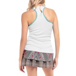 Women's top Lucky in Love Desert Vibes Love Wins Tank w/Bra - white