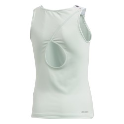 Girls' T-shirt Adidas G Keyhole Tank - dash green/shock yellow