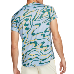 Men's T-shirt Nike Court Dri-Fit Advantage Printed Top - cobalt bliss/white