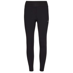 Women's leggings Tommy Hilfiger RW Branded Rib Legging - black