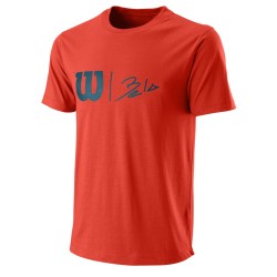 Men's T-shirt Wilson Bela Hype Tech Tee M - fiesta