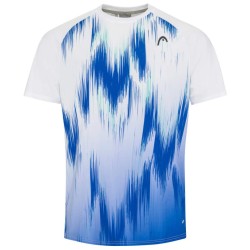 Men's T-shirt Head Topspin T-Shirt - white/print vision