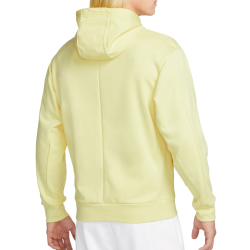 Men's Jumper Nike Court Fleece Tennis Hoodie - lemon chiffon