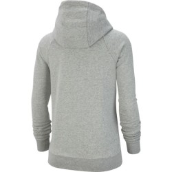 Women's jumper Nike Sportswear Essential Hoodie FZ Fleece W - dark grey heather/white