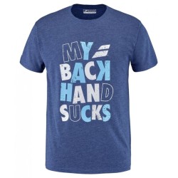 Men's T-shirt Babolat Exercise Message Tee Men - blue heather